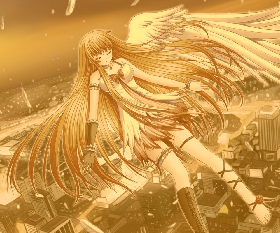 Неопознанная девушка из аниме обои