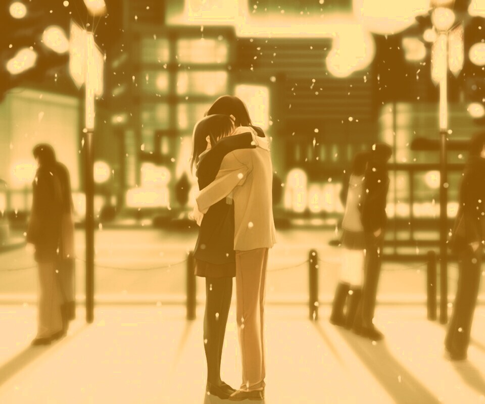 Объятия обои