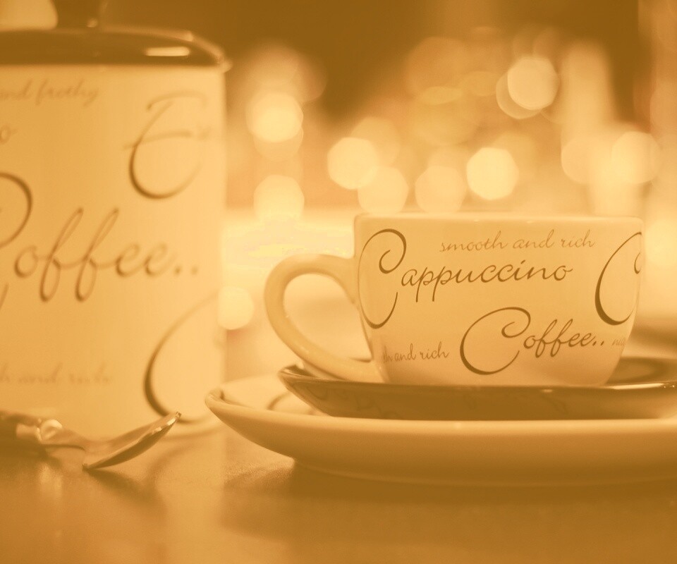 Чашечка капучино обои