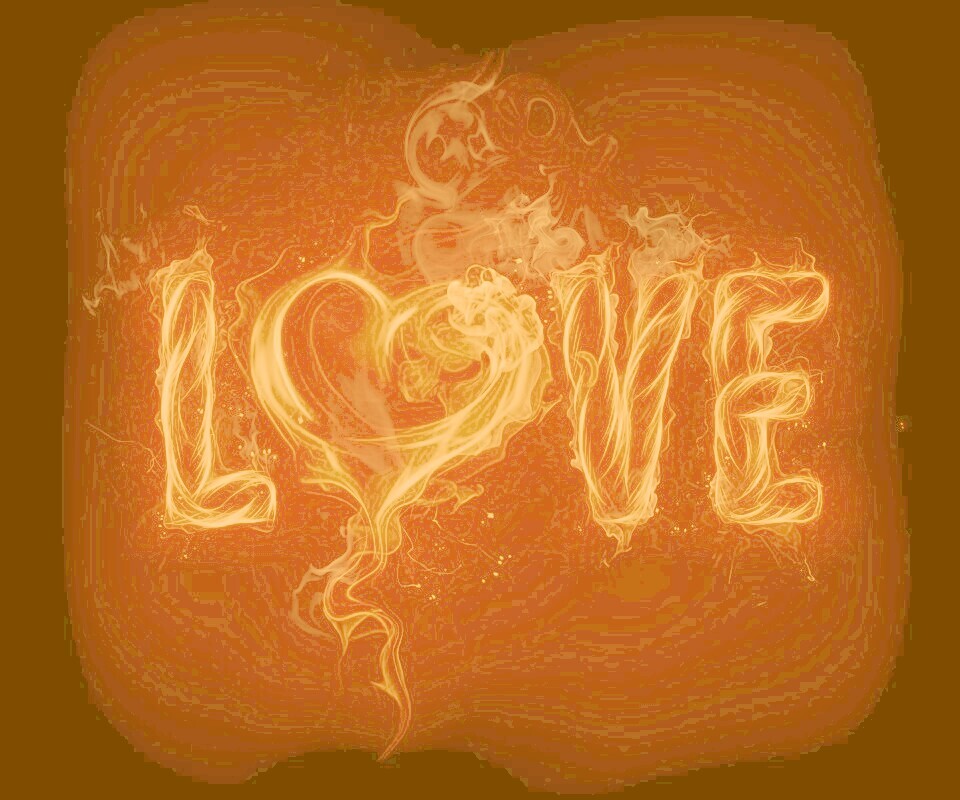Пламенная любовь обои