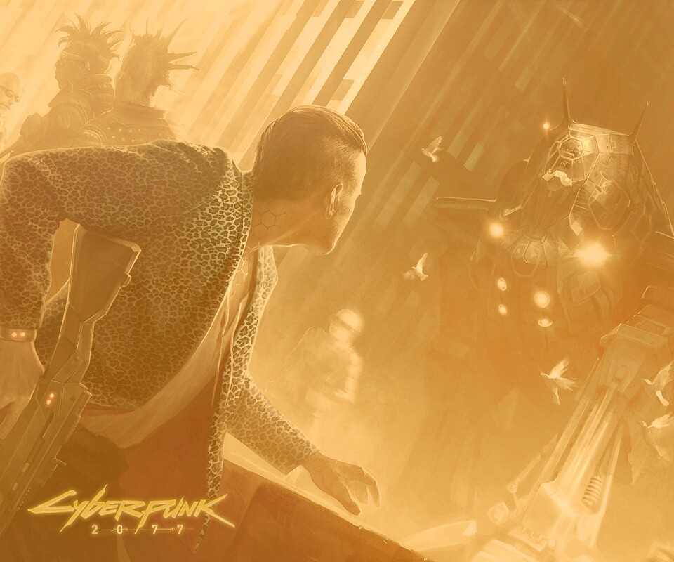Арт из Киберпанк 2077 обои