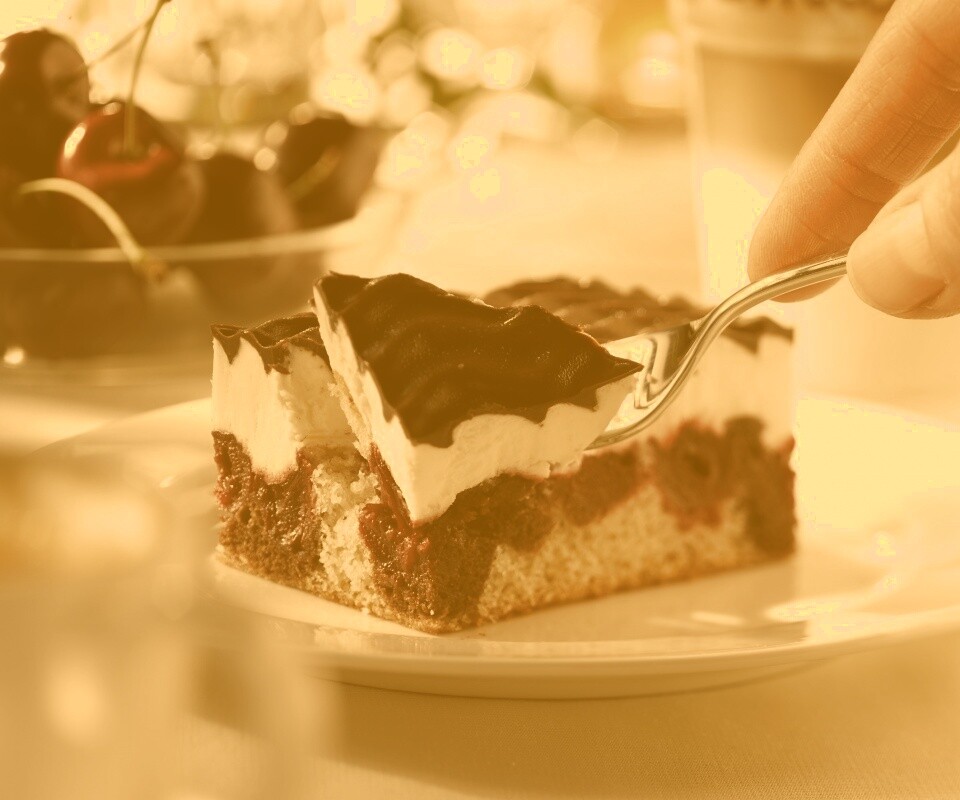 Вишневое пирожное обои