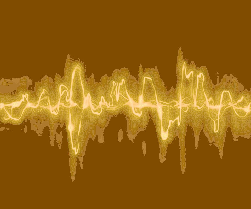 Зеленая пульсирующая волна обои