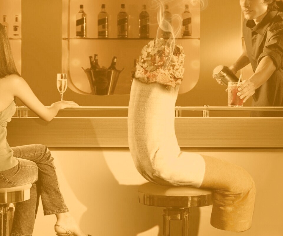 Сигарета в баре обои