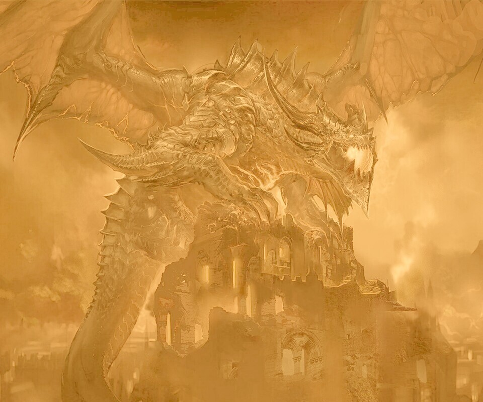 Огромный дракон обои