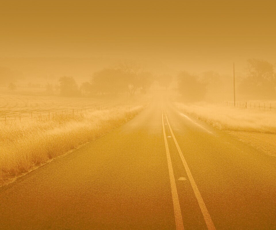 Туманная дорога обои