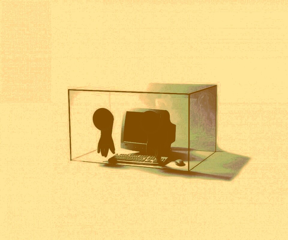 Зараженный компьютер обои