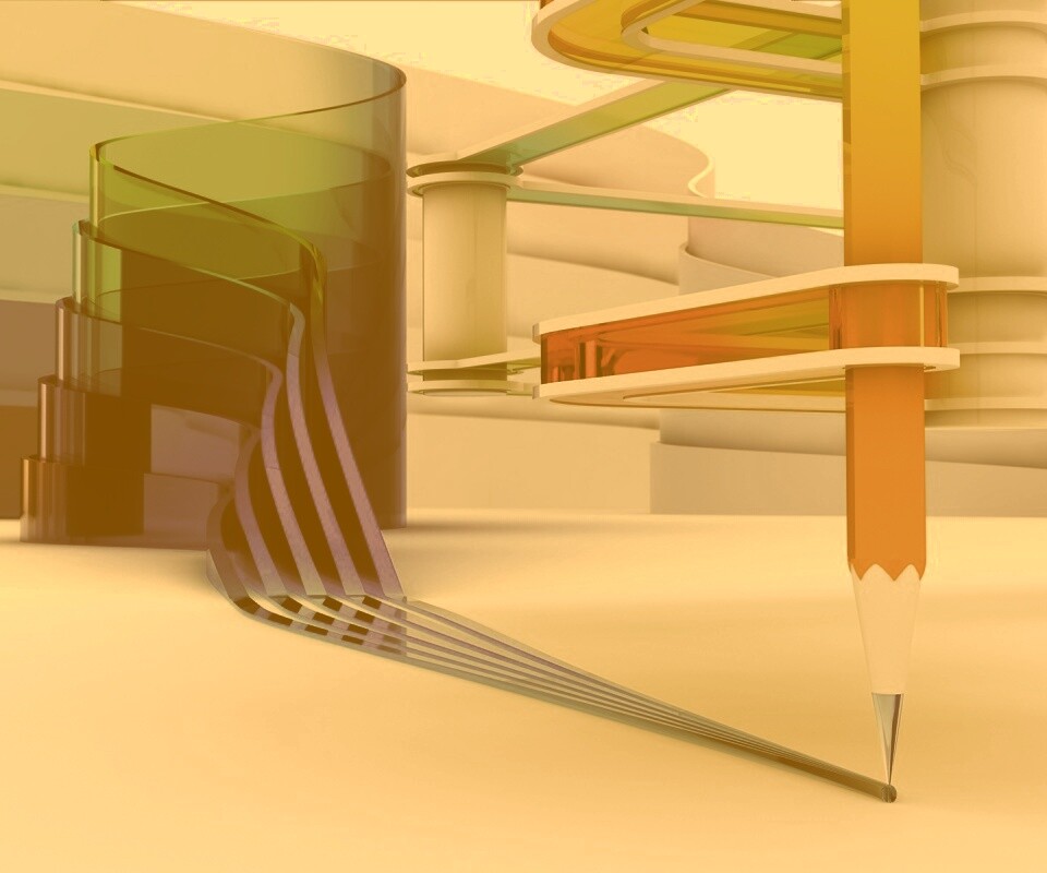 Фантазия карандаша обои