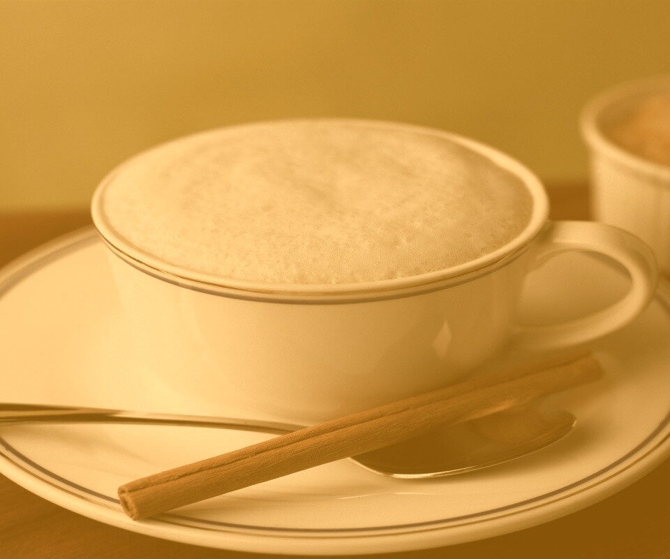 Чашечка кофе с корицей обои