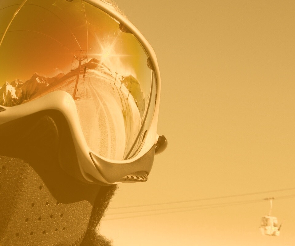 Маска сноубордиста обои