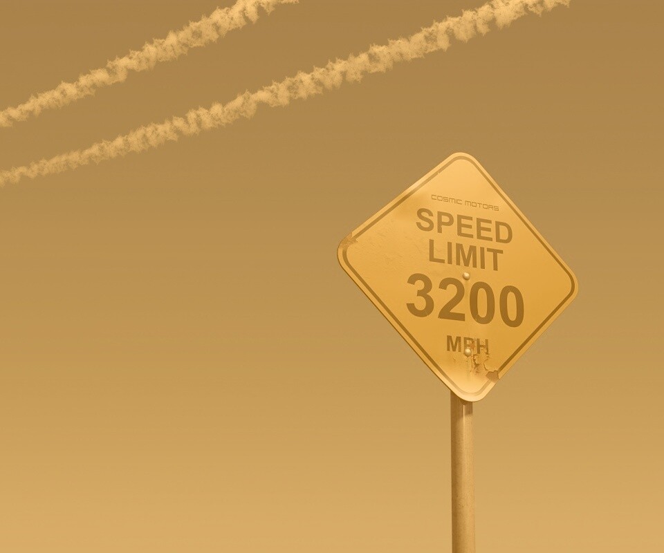 Знак ограничения скорости обои