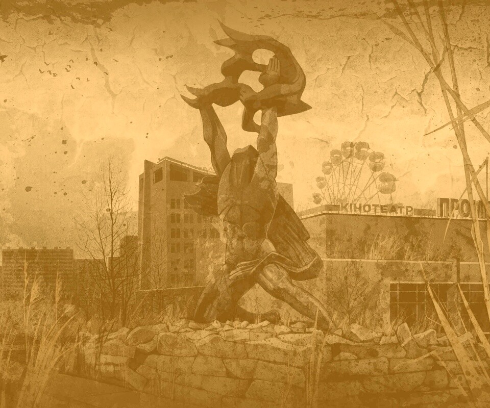 Памятник в Припяти обои