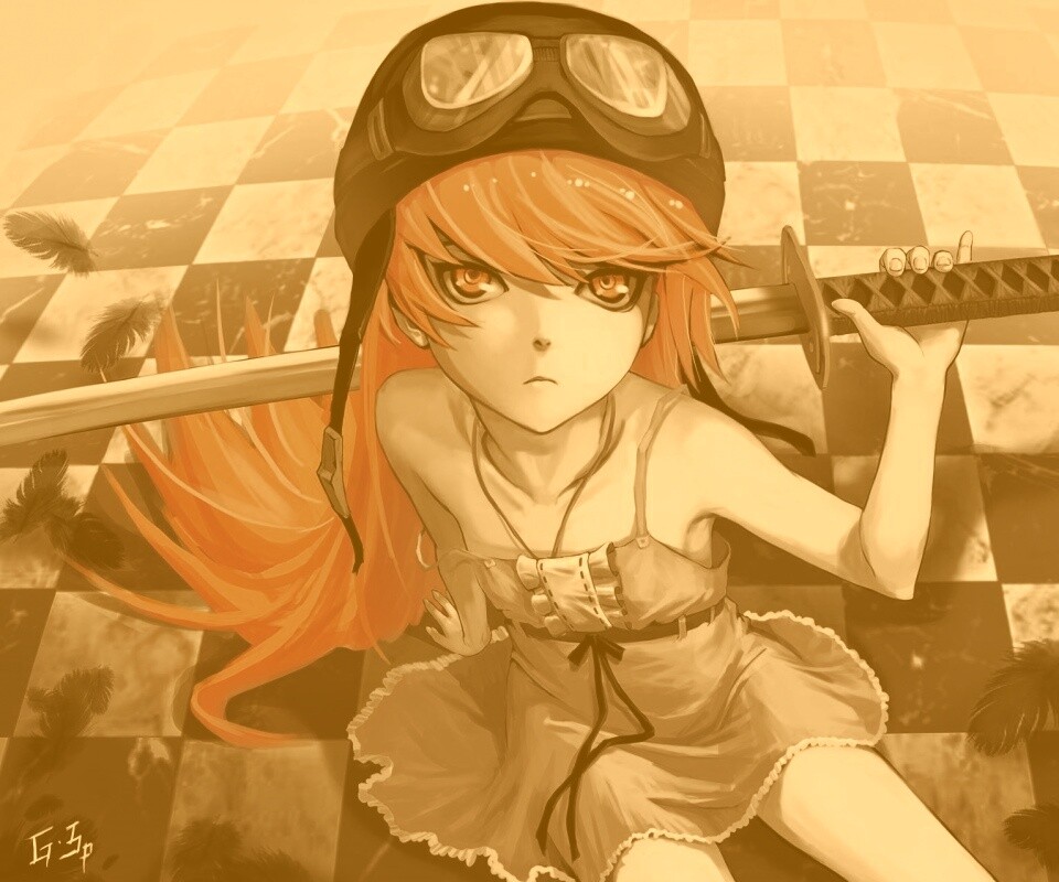 Полувампир из Bakemonogatari обои