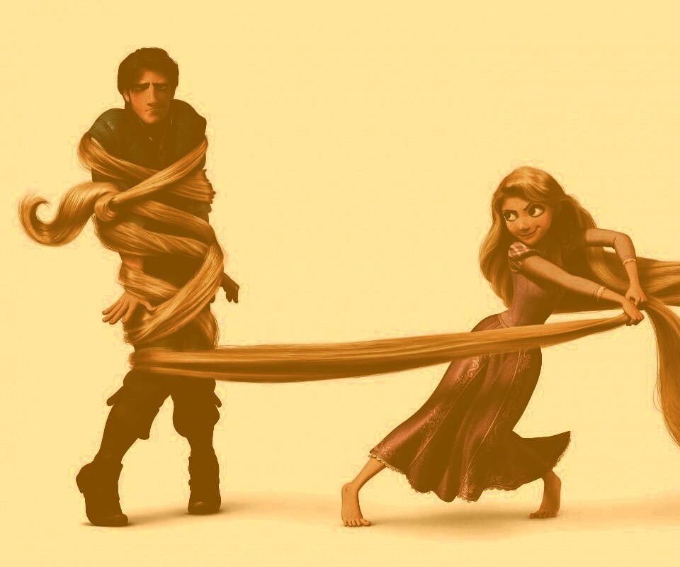 Рапунцель и пойманный Флин обои