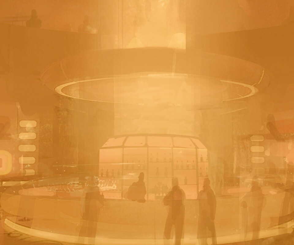 Красный бар из Mass Effect обои