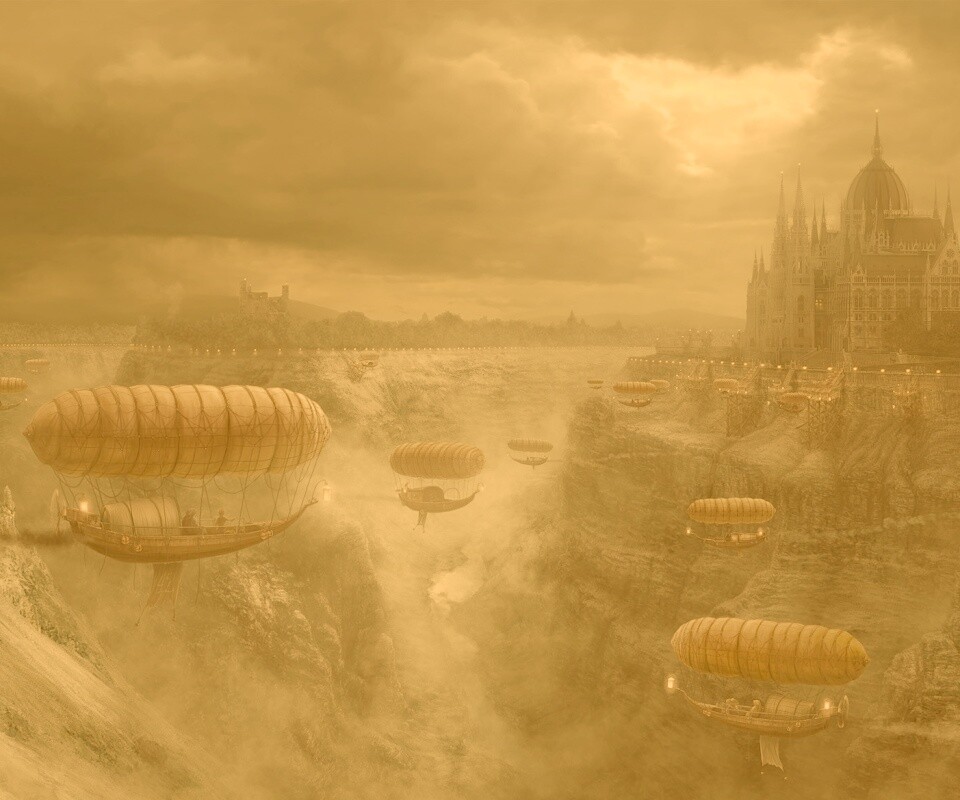 Фентезийный Будапешт обои