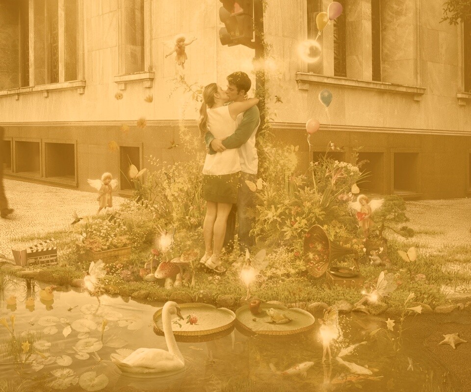 Волшебный поцелуй обои