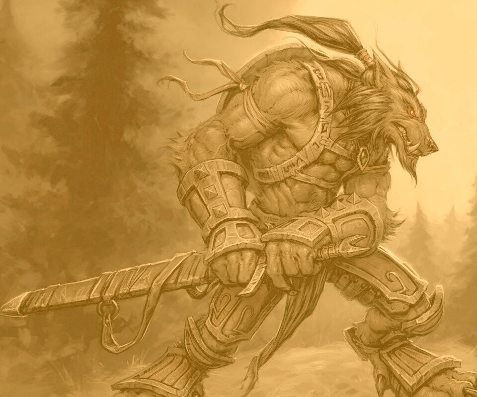 Волк оборотень обои