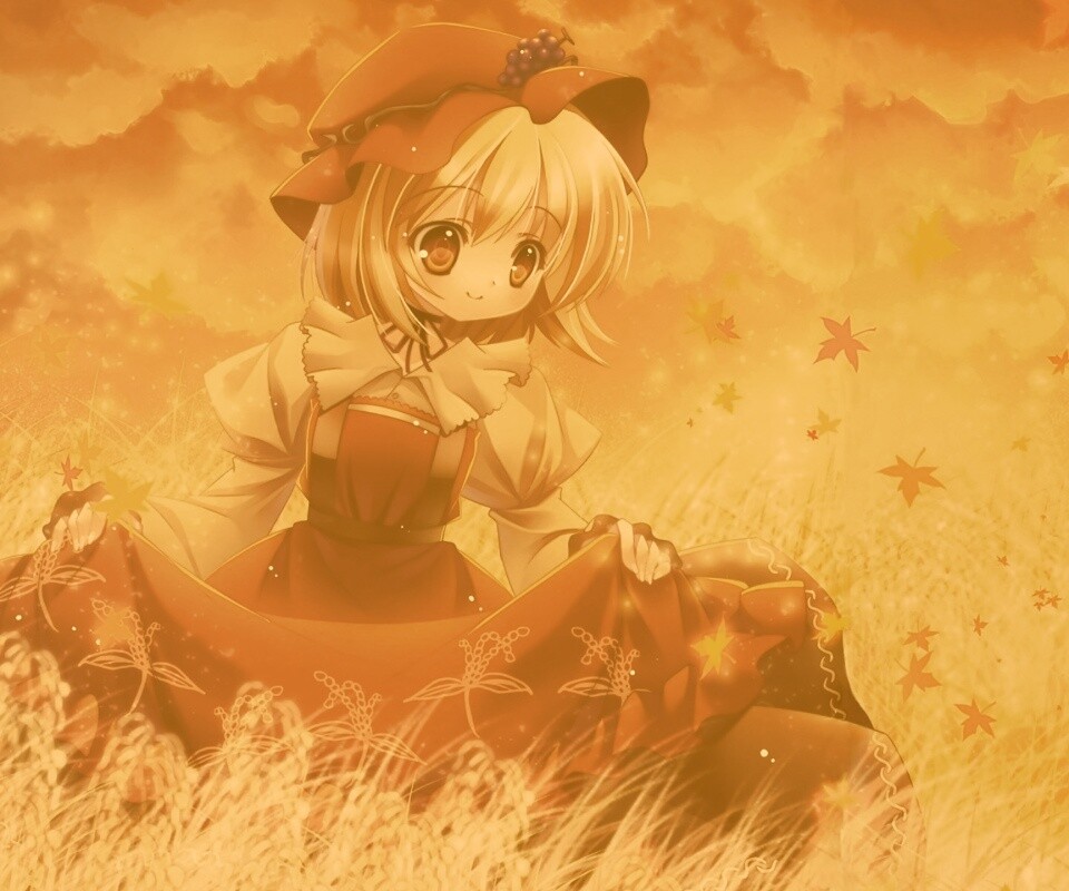 Девочка в поле обои