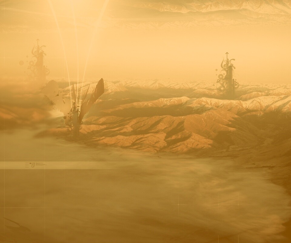 Горная абстракция обои