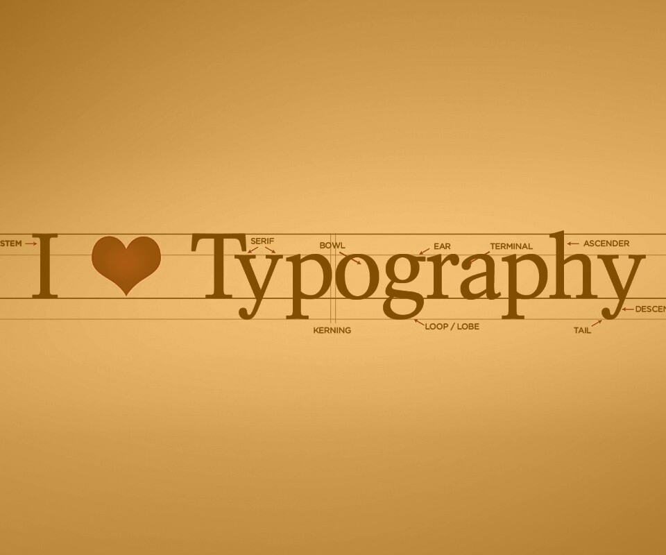 I love typography обои