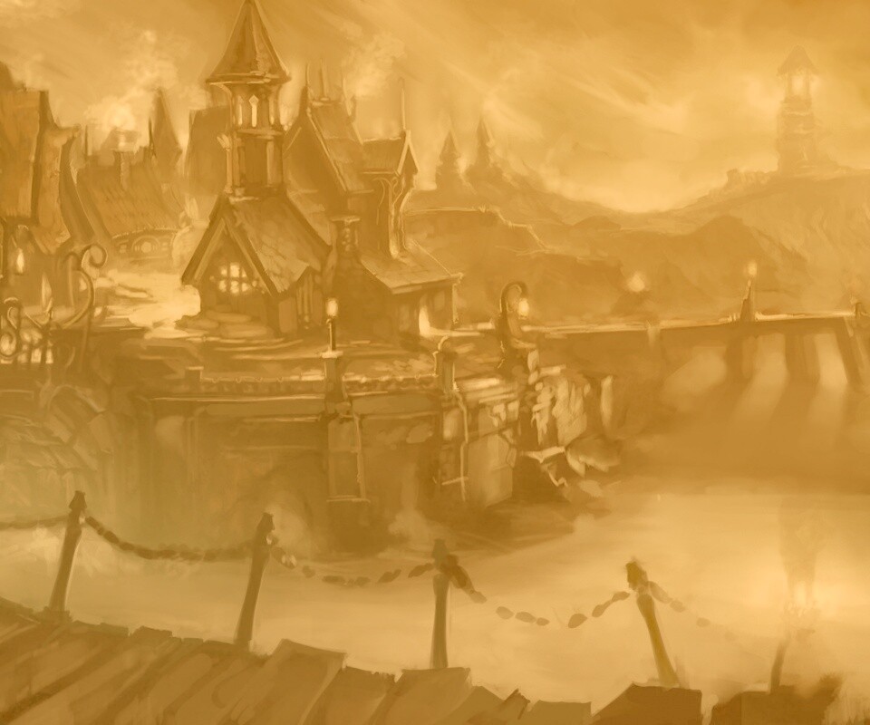 Волшебная деревня обои