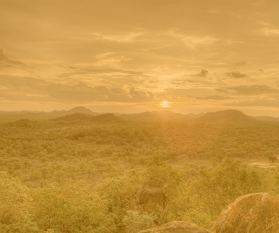 Закат в Африке обои