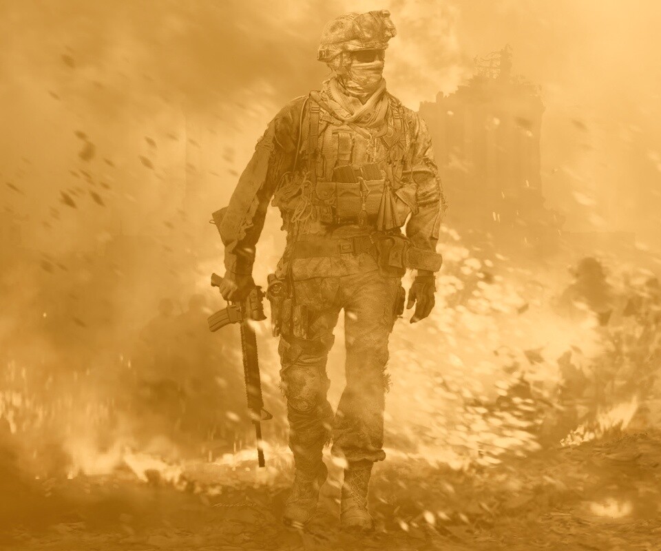 Солдат из modern warfare 2 обои
