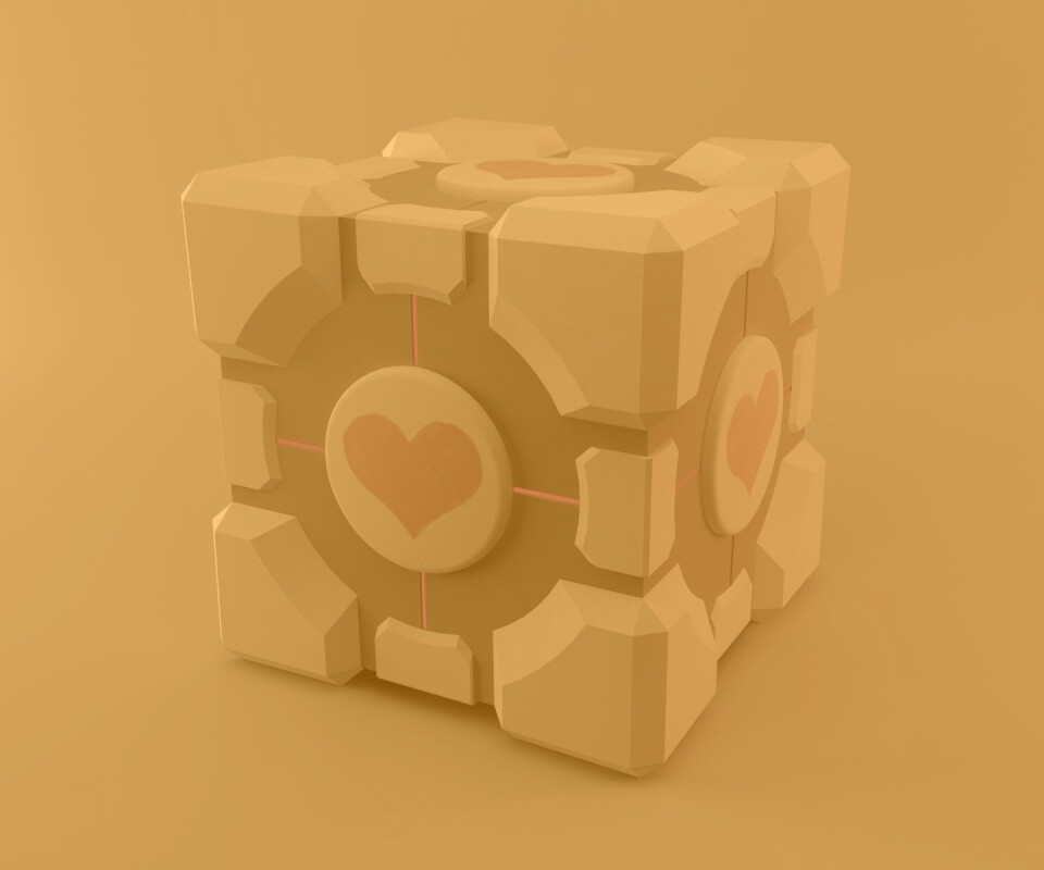 Взвешенный куб-компаньон обои