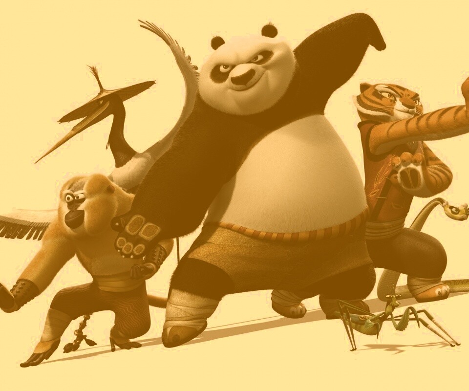 Герои Кунг-фу панда обои