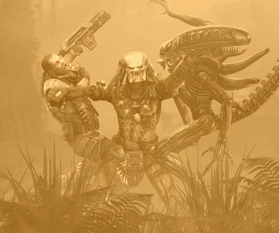 Чужой против Хищника обои