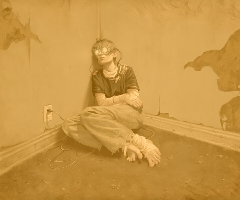 Потерянный в виртуальном мире обои