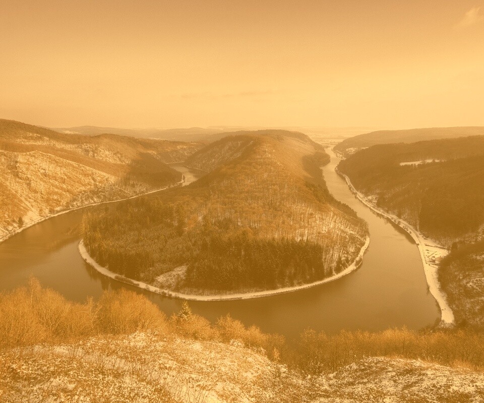 Изгиб реки обои