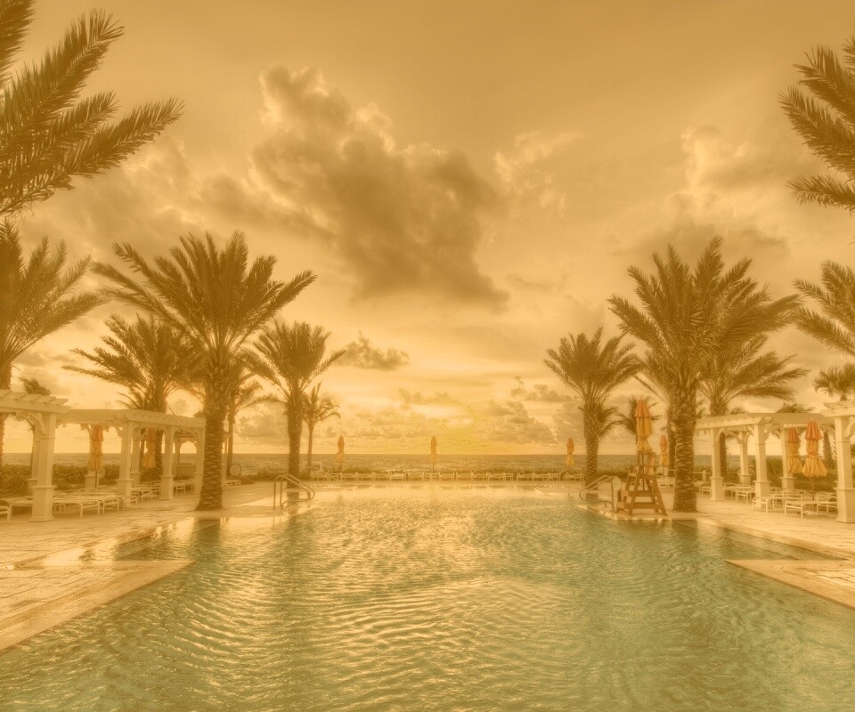 Бассейн обои