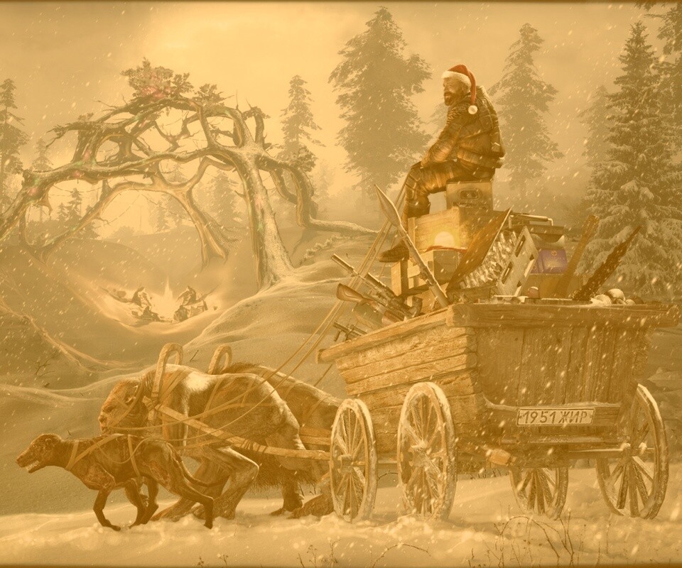 Новогодний Сталкер обои