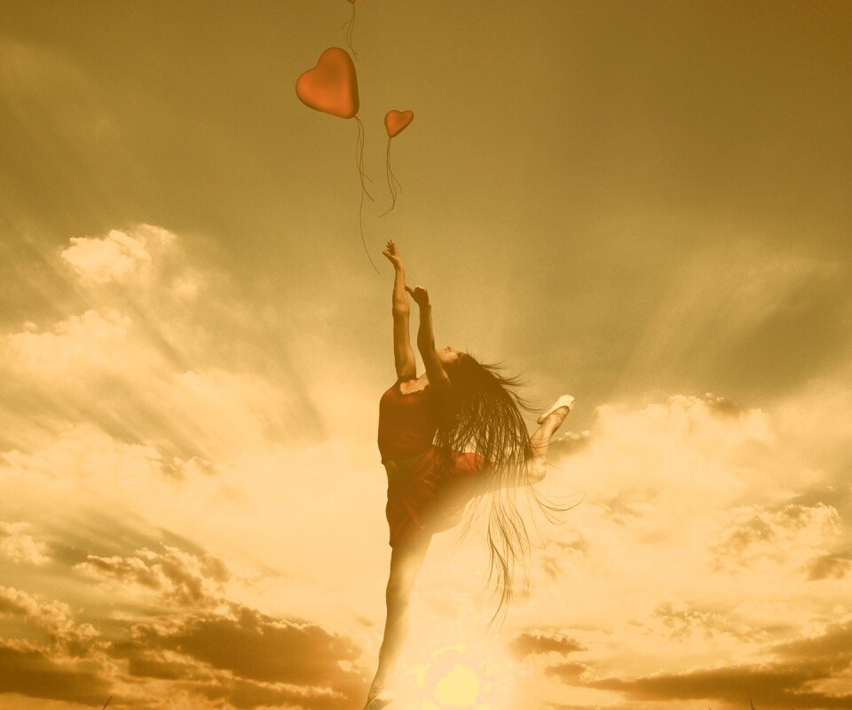Отпускаяю сердце в небеса обои