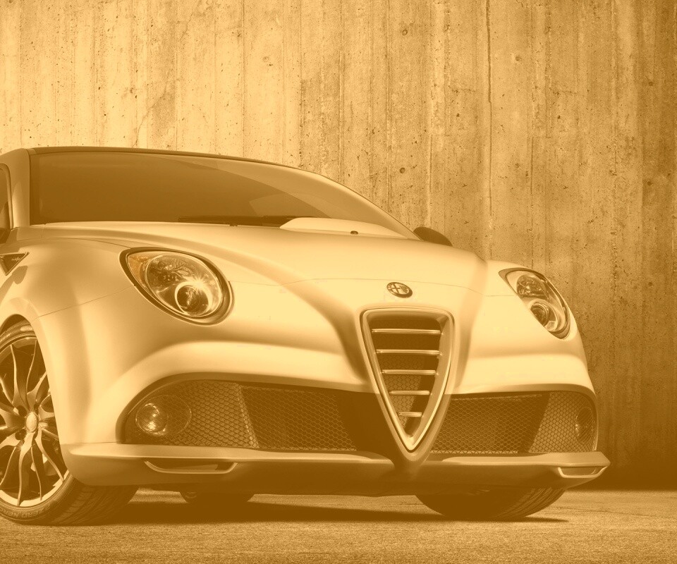 Alfa-Romeo вид спереди обои