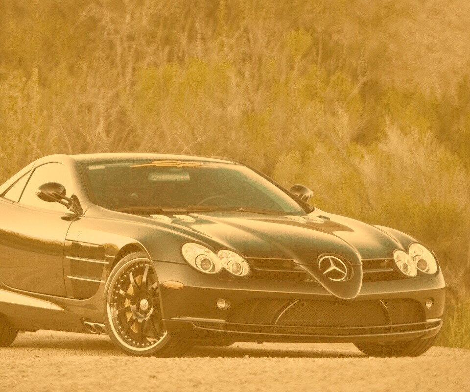 Черный мерседес обои