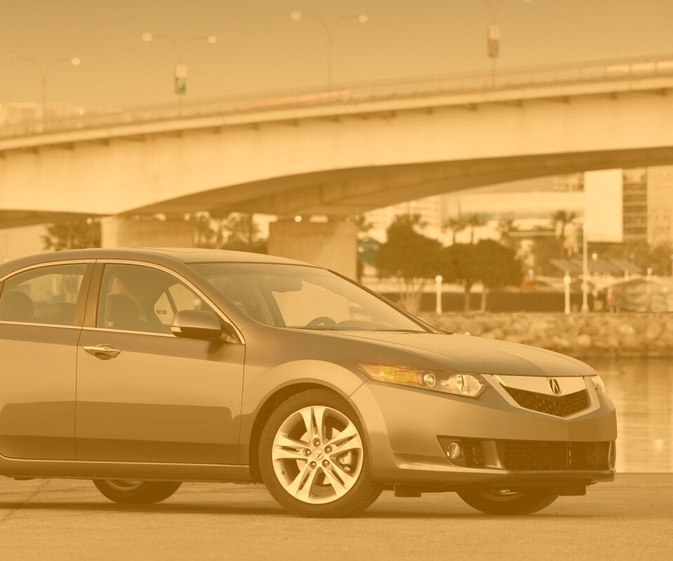 Acura на фоне моста обои