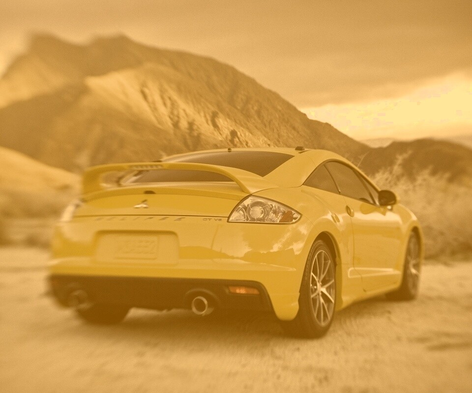 Mitsubishi в горах обои