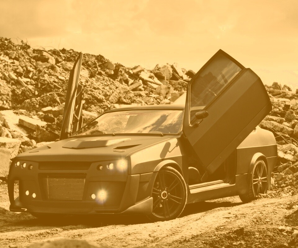 Тюнингованный ваз 21099 обои