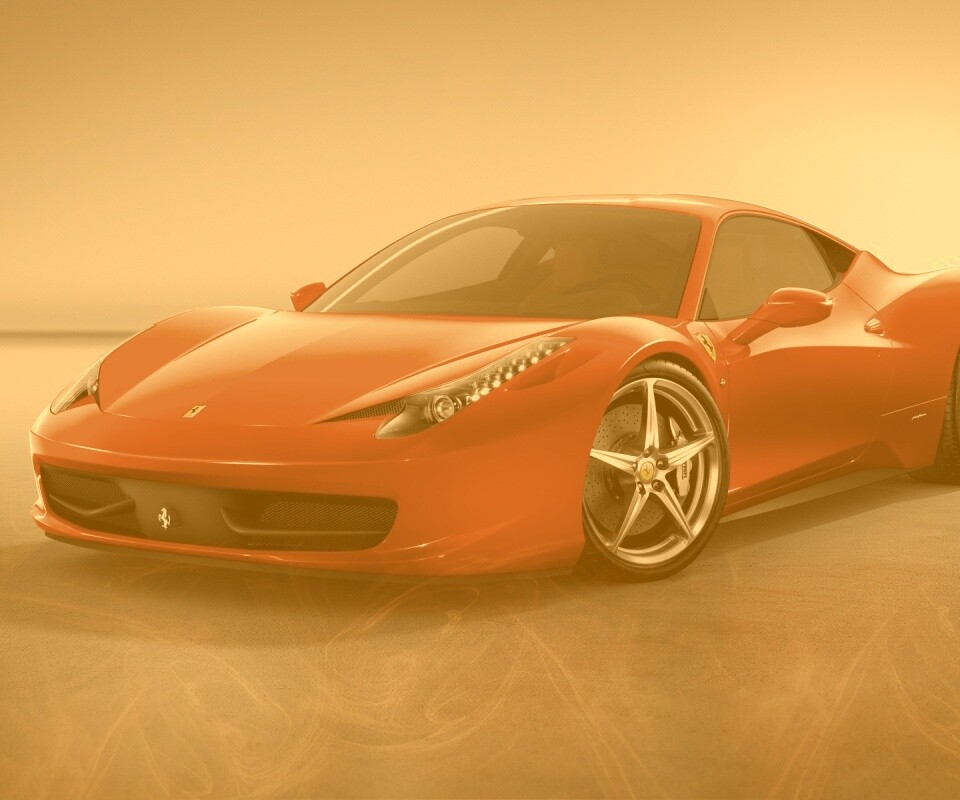 Огненный феррари обои