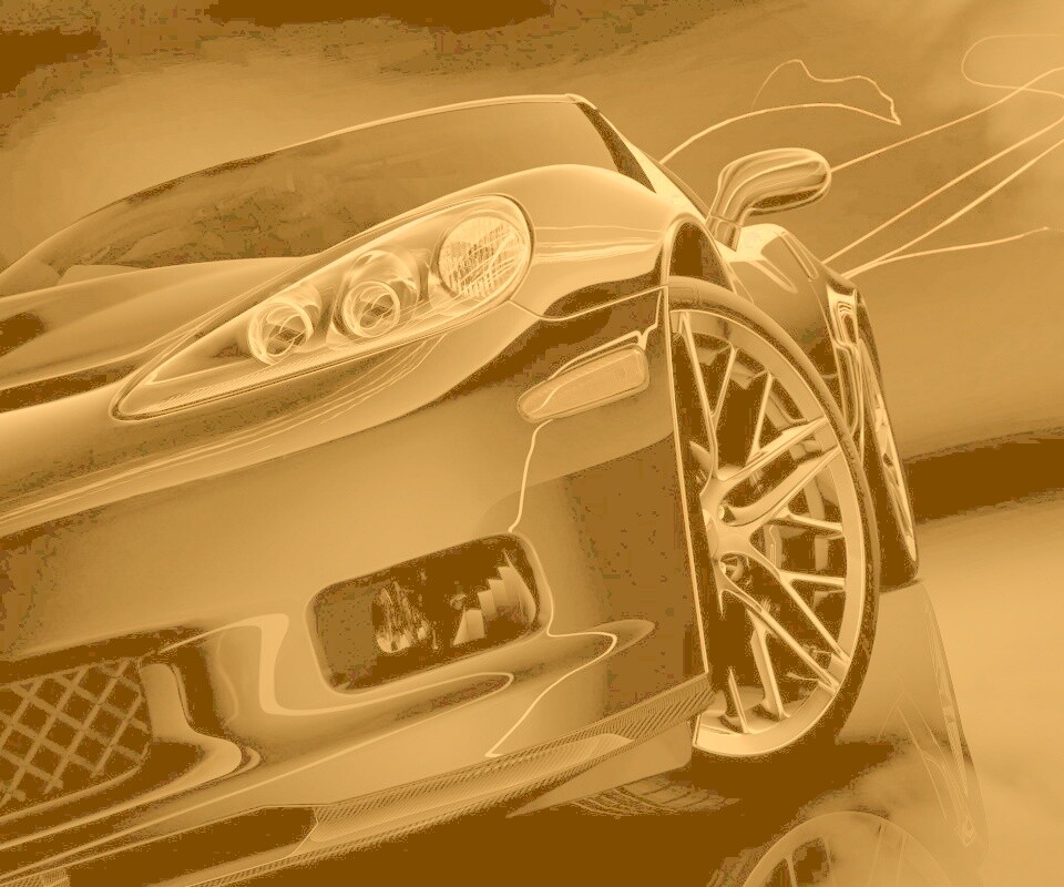 Чёрное авто обои