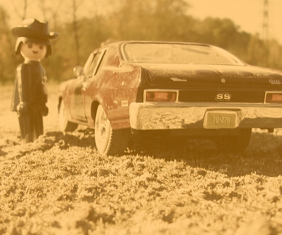 Машинка для человечка Lego обои