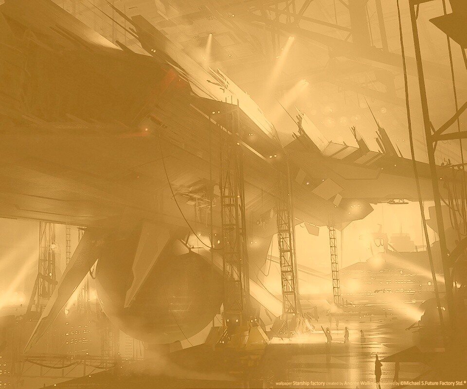 Сборка космического корабля обои