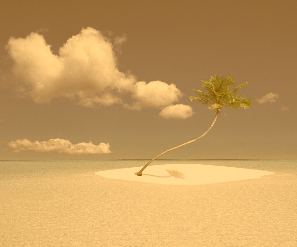 Идеальный пальмовый остров обои