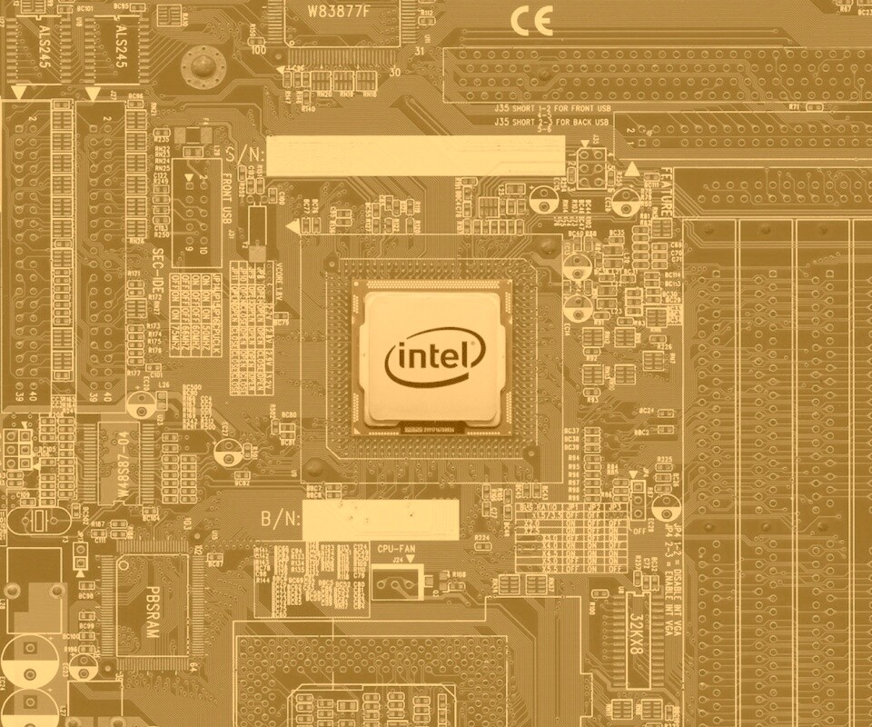 Процессор от Intel обои