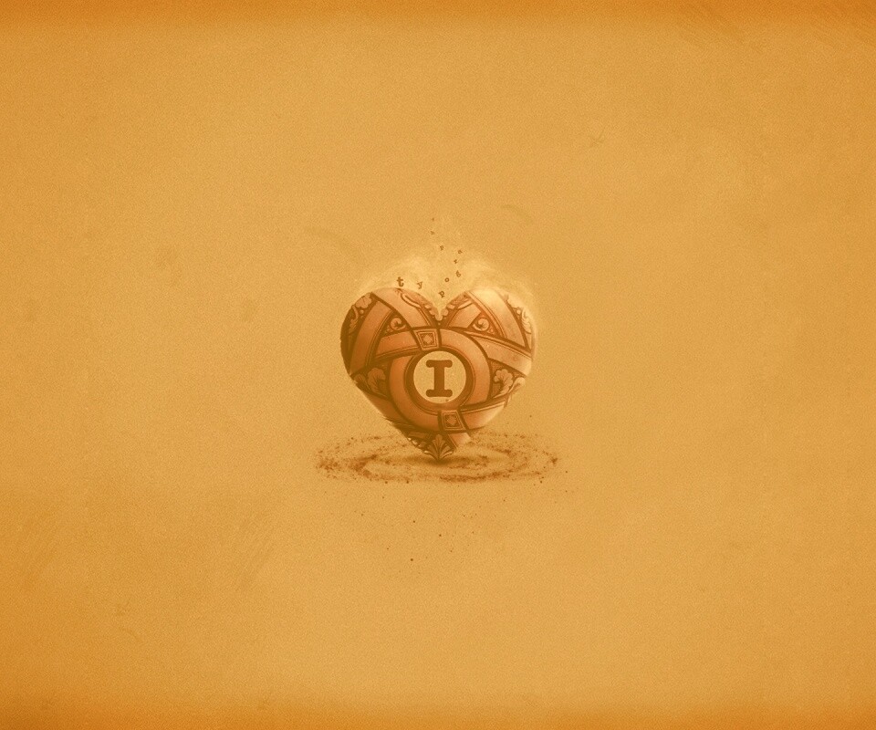 Креативное минималистичное сердце обои