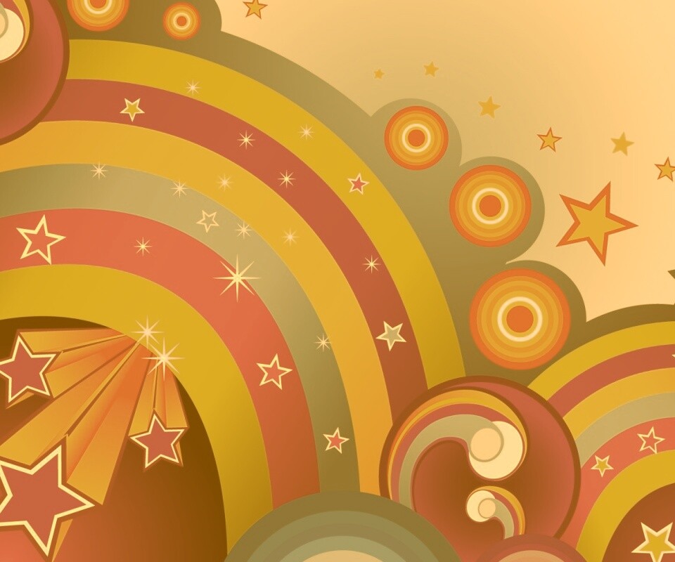 Векторные радуги обои