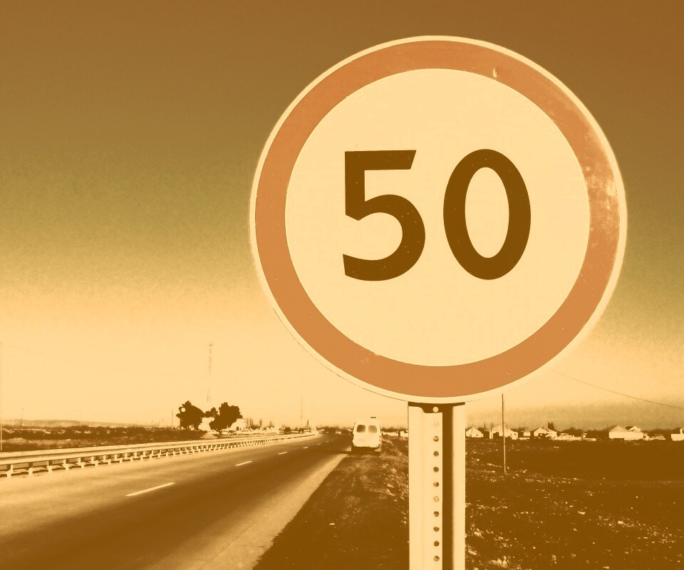 Ограничение скорости 50 км/ч обои